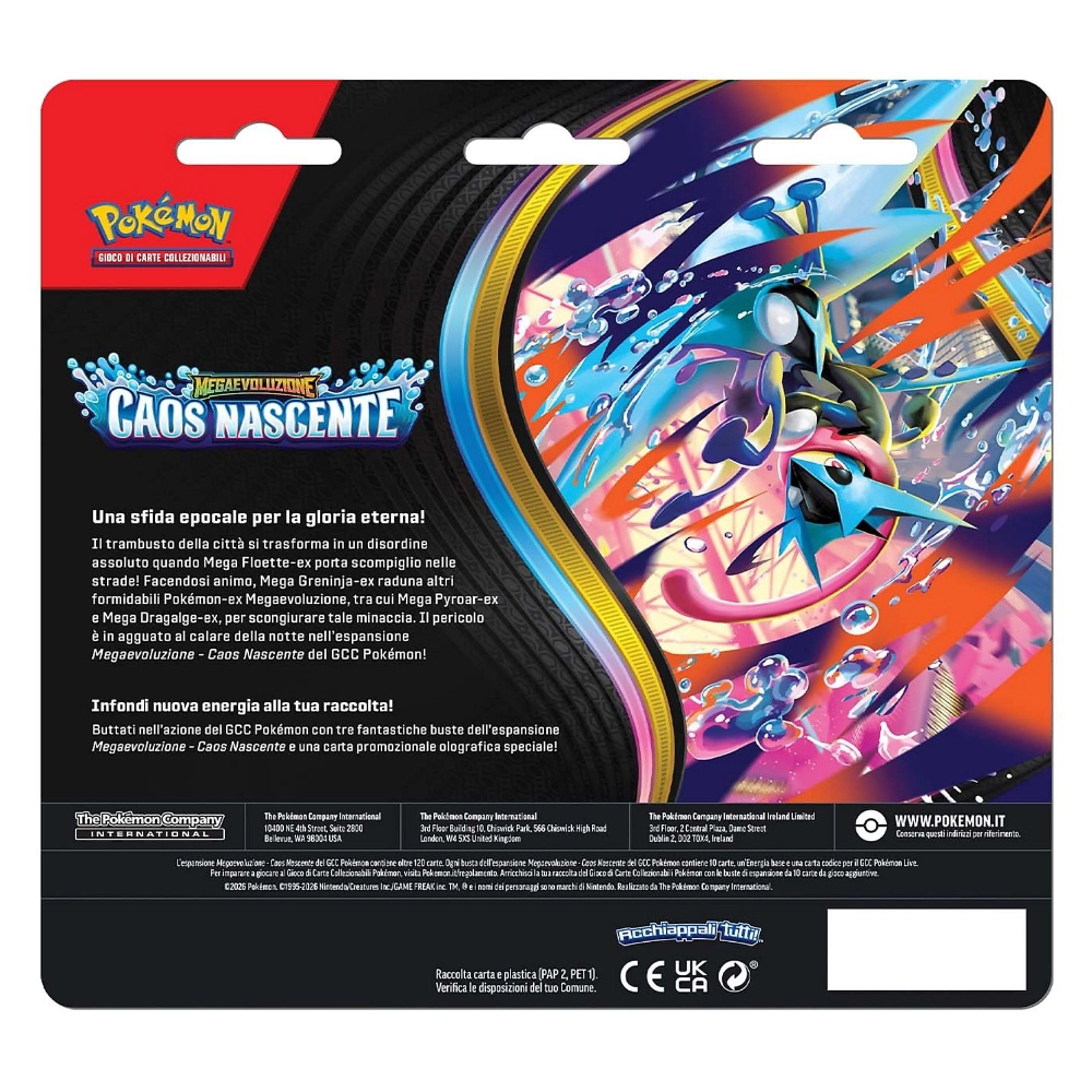 Blister 3 Pack Megaevoluzione Caos Nascente ITA