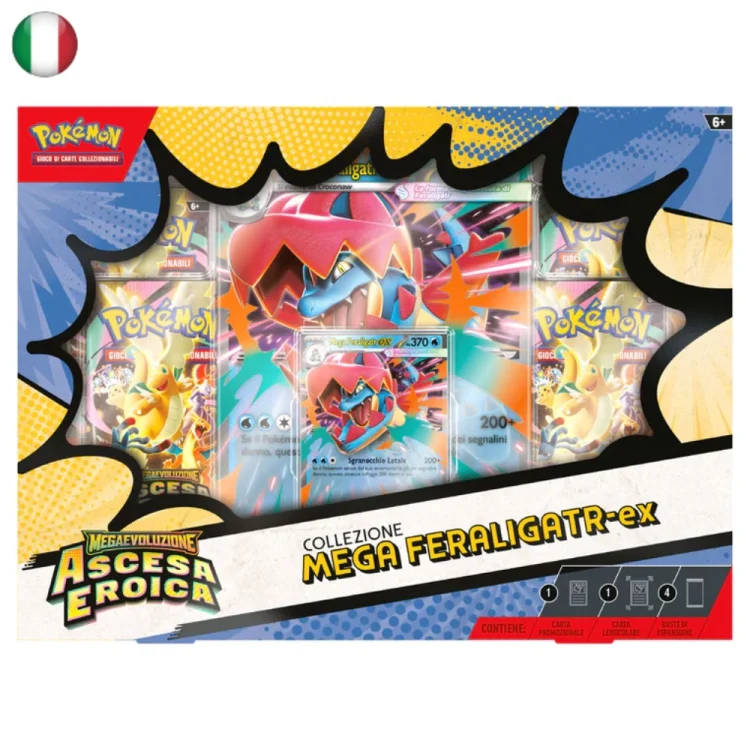 Feraligatr-EX Collezione Pokemon Ascesa Eroica ITA