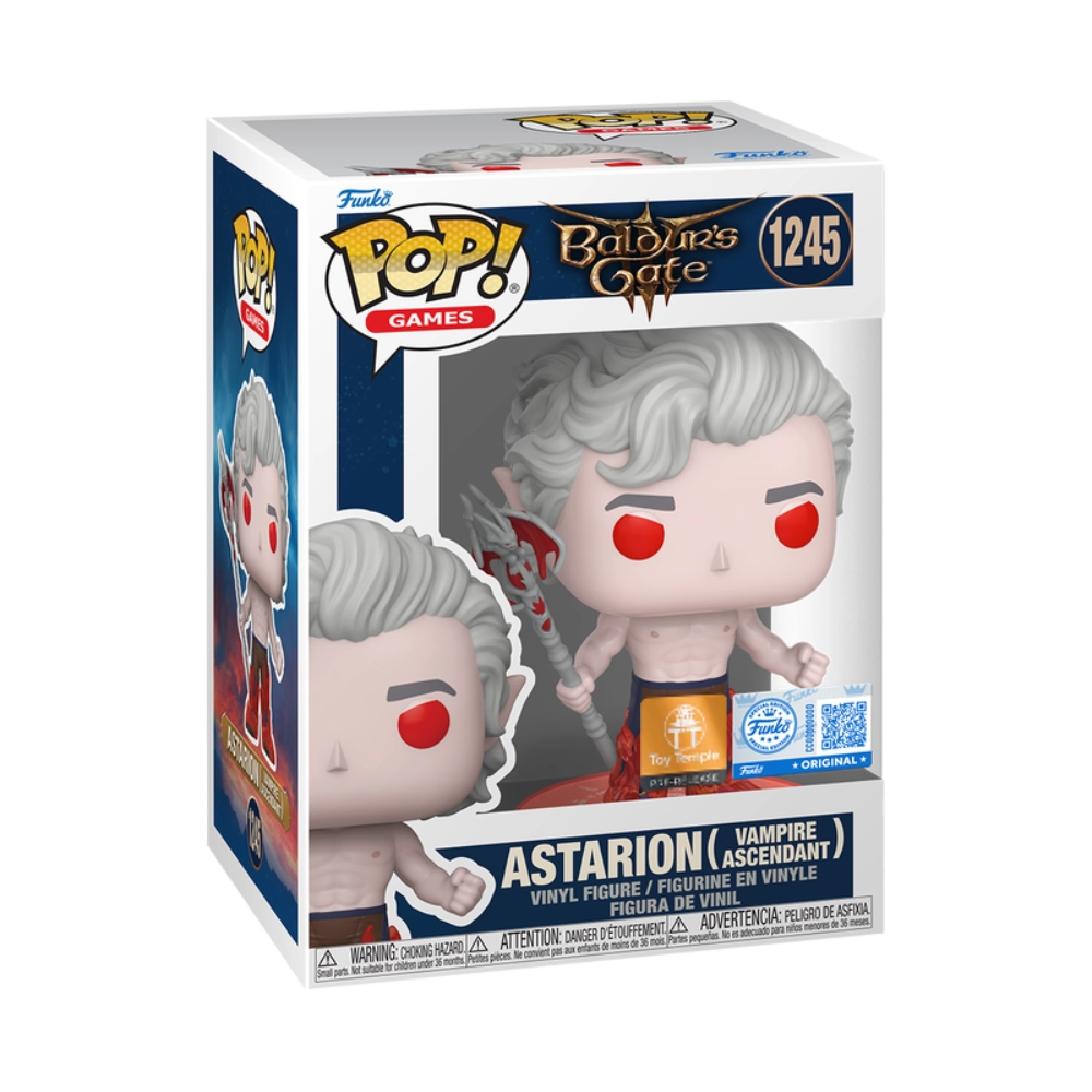Astarion (Vampire Ascendant) Funko Pop 1245 Baldur's Gate Toy Temple Pre-Release