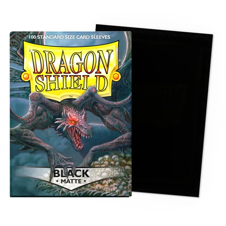 Dragon Shield Sleeves Black Matte 100 Standard Size