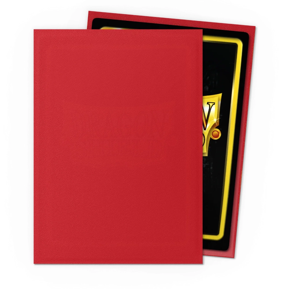 Dragon Shield Sleeves Crimson Matte 100 Standard Size