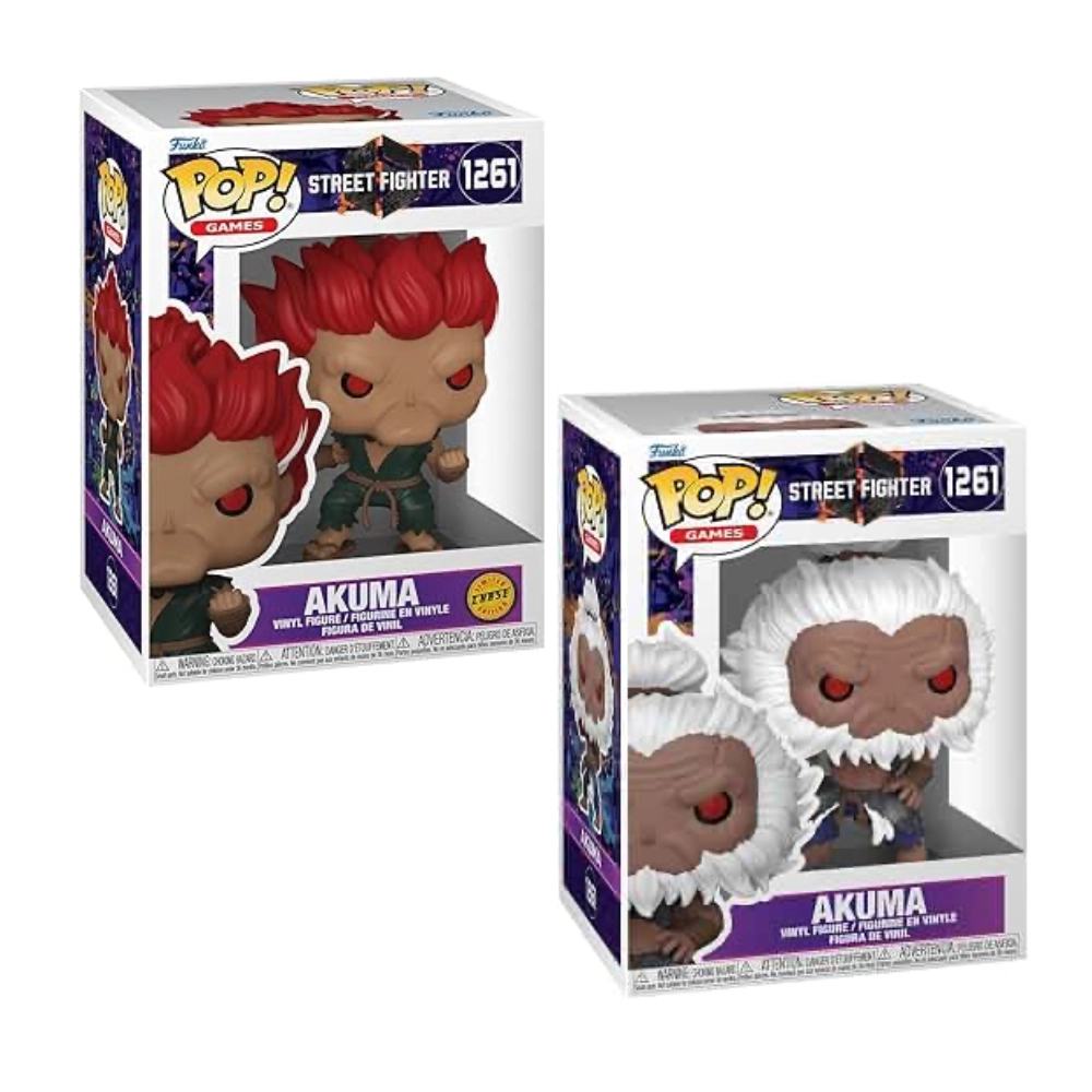 Akuma With Chase Bundle 6 Pz Funko Pop 1261 Street Fighter