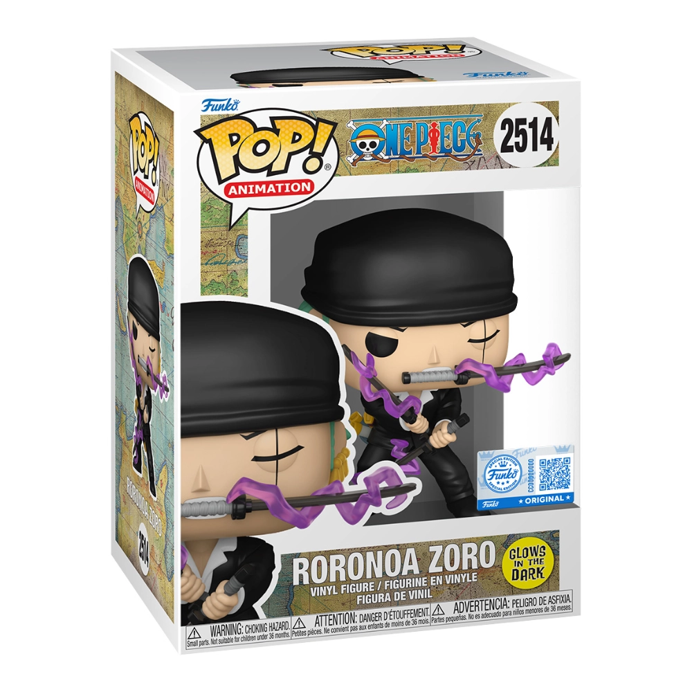 Roronoa Zoro Funko Pop 2514 One Piece GameStop Glows in the Dark