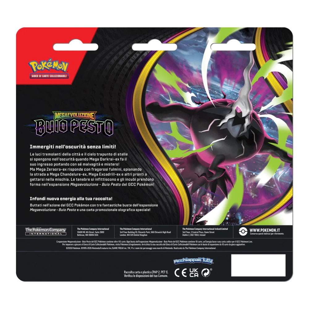 Blister 3 Pack Megaevoluzione Buio Pesto ITA