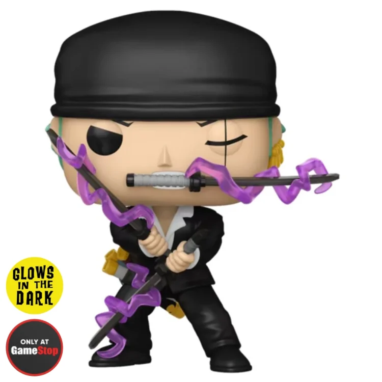 Roronoa Zoro Funko Pop 2514 One Piece GameStop Glows in the Dark