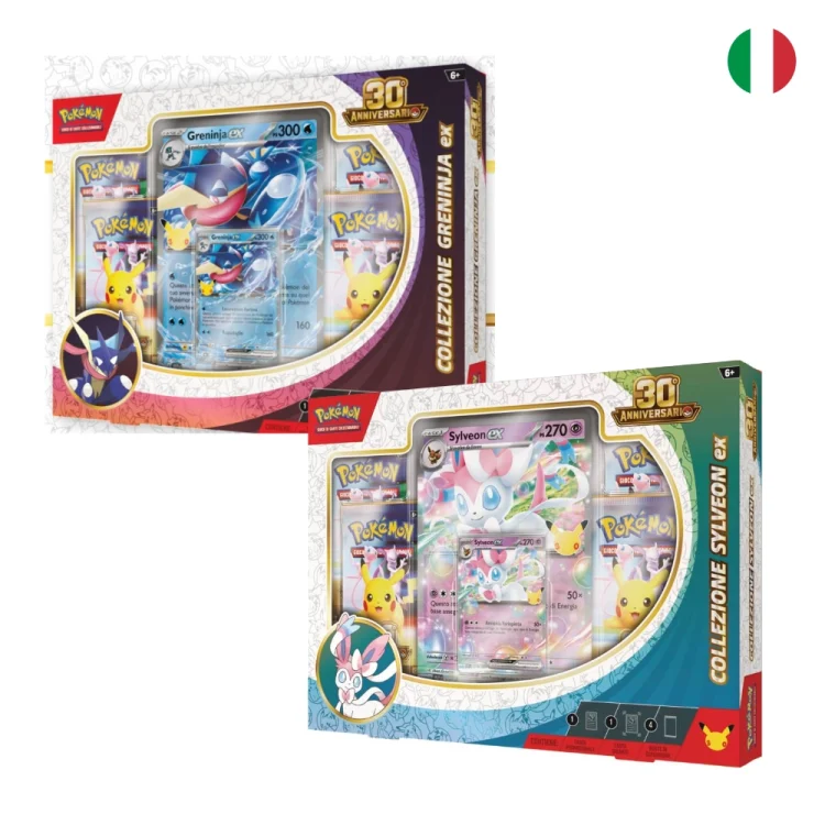 Pokemon 30° Anniversario Collezione Greninja + Sylveon ex ITA