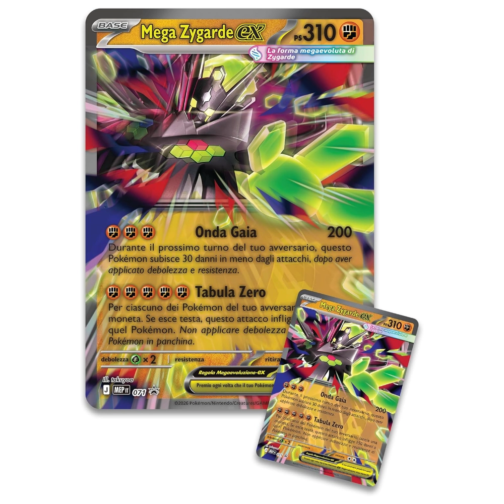 Mega Zygarde-EX Collezione Premium Megaevoluzione Pokemon ITA