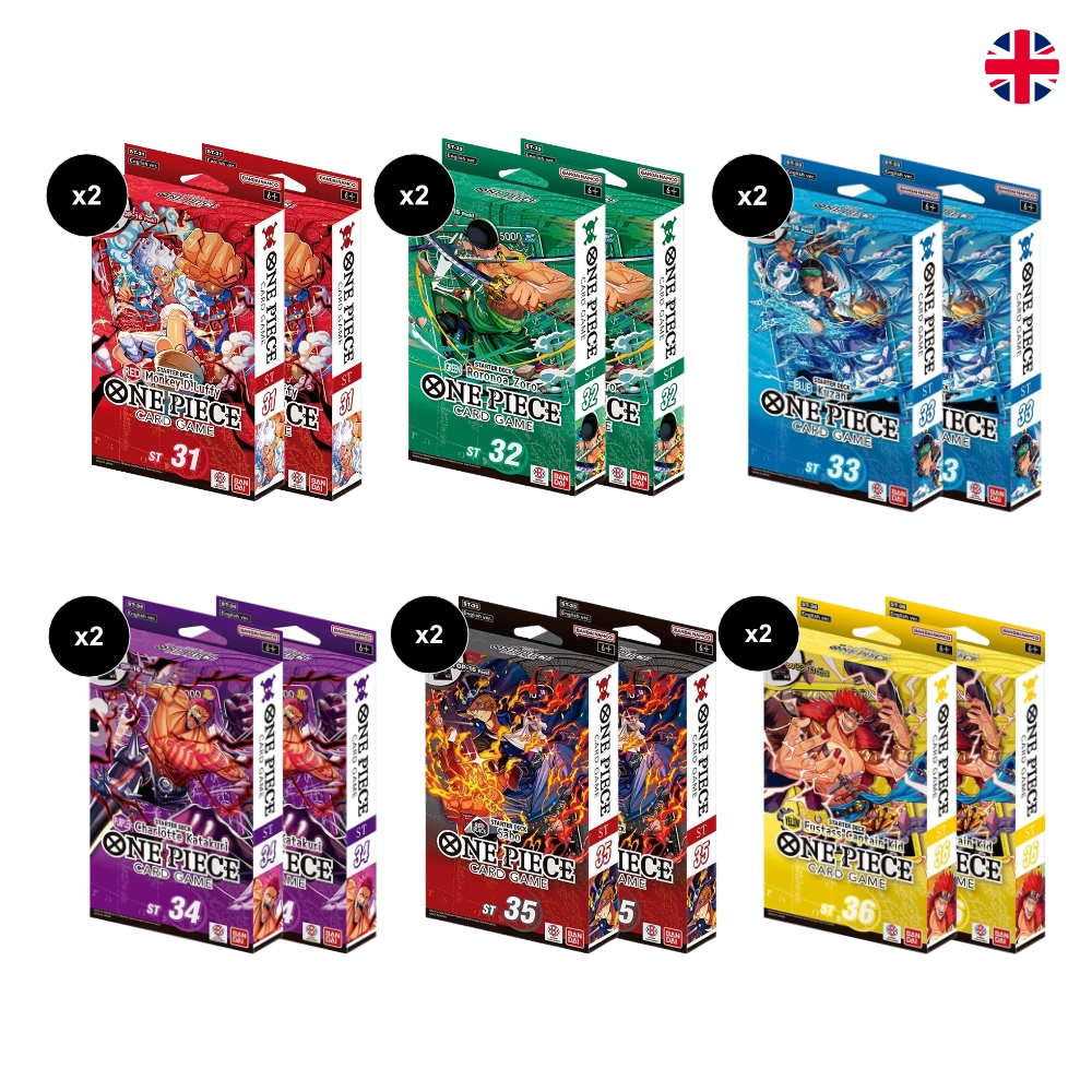 Starter Deck One Piece da ST31 a ST36 Lotto x12